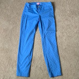 Lilly Pulitzer Blue Kelly Pants